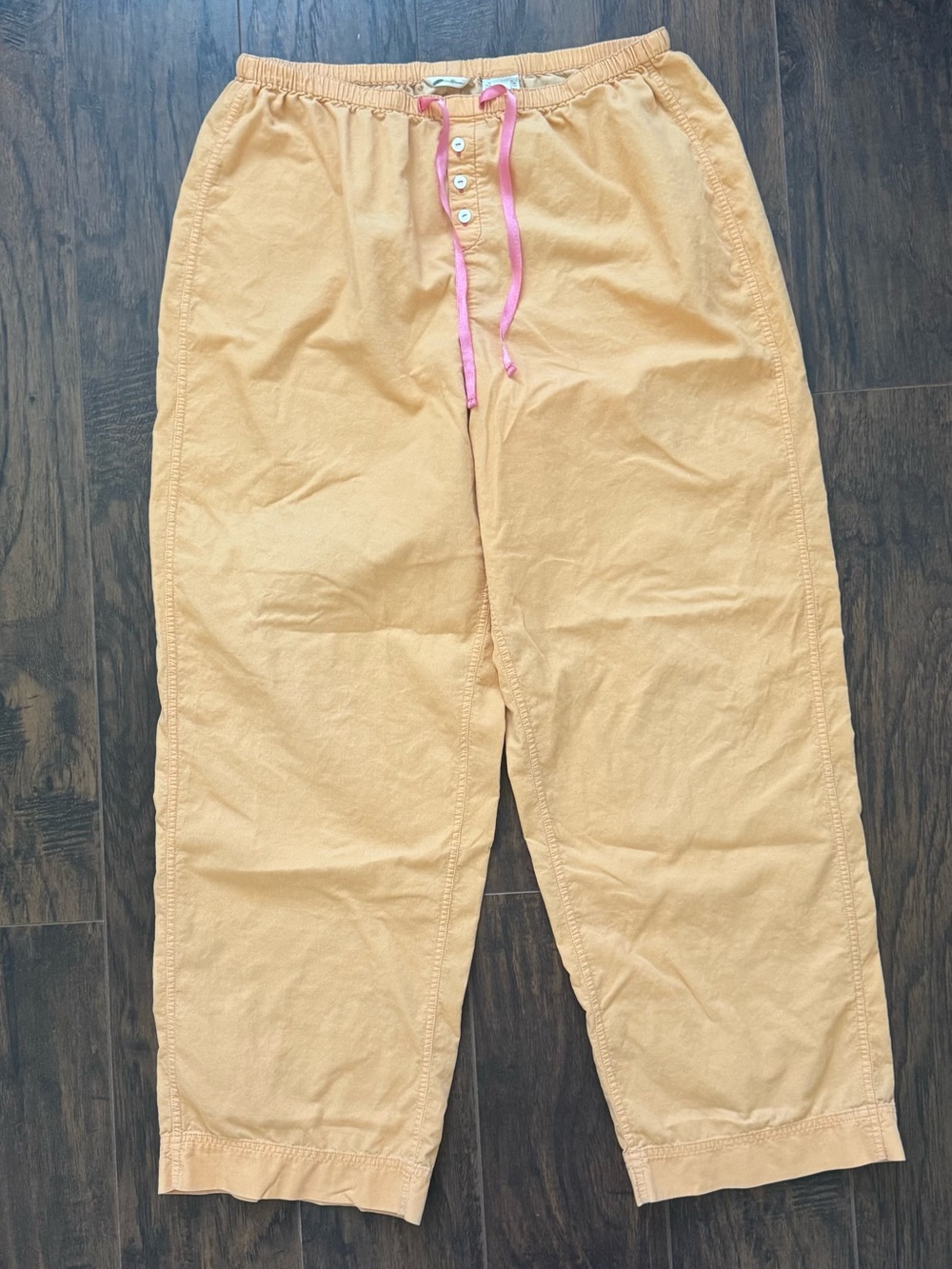 Eddie Bauer Large Peach Soft Lightweight Corduroy Lounge Pants